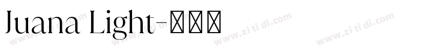Juana Light字体转换 Juana Light字体转换